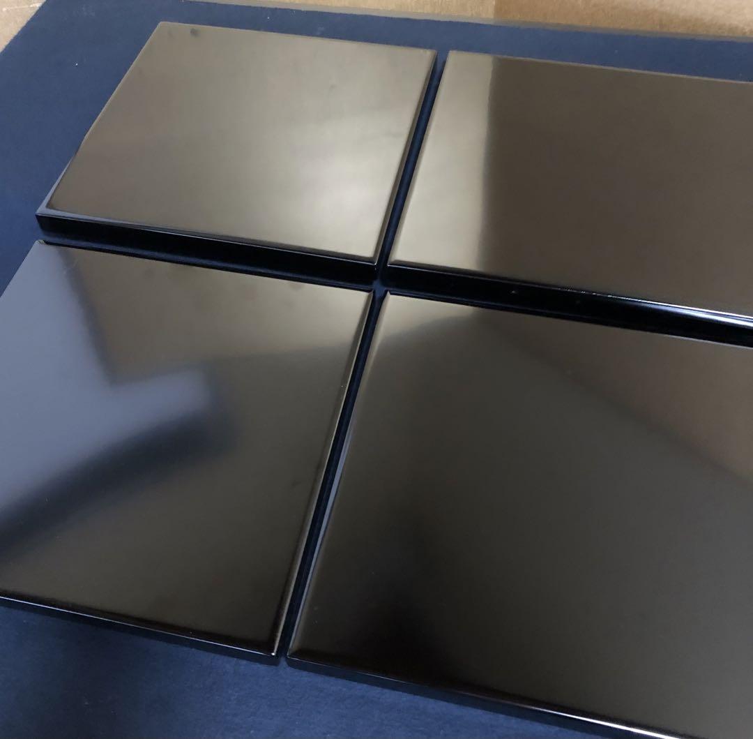 未使用品 黒塗 懐石膳8客 陽斎 紙箱　　250609C3