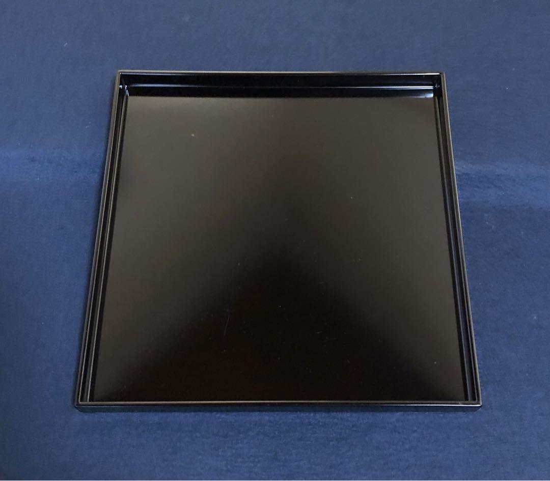 未使用品 黒塗 懐石膳8客 陽斎 紙箱　　250609C3