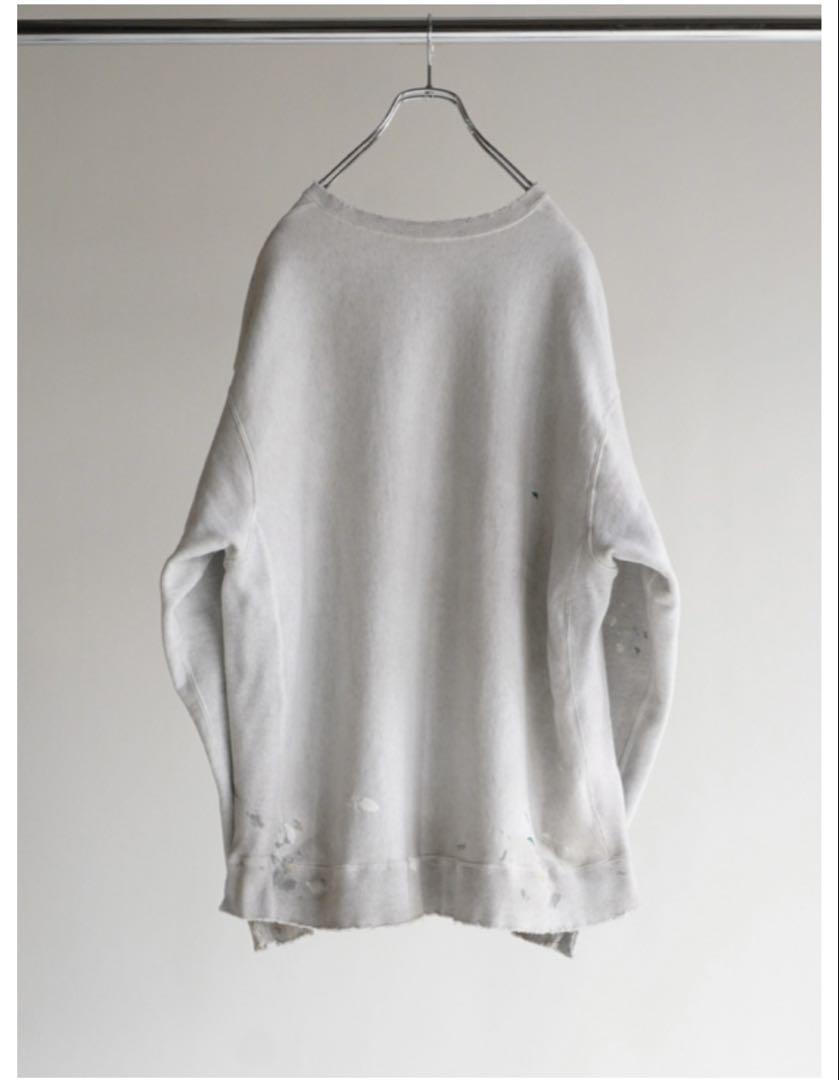 トップス ANCELLM hand painting sweat shirt