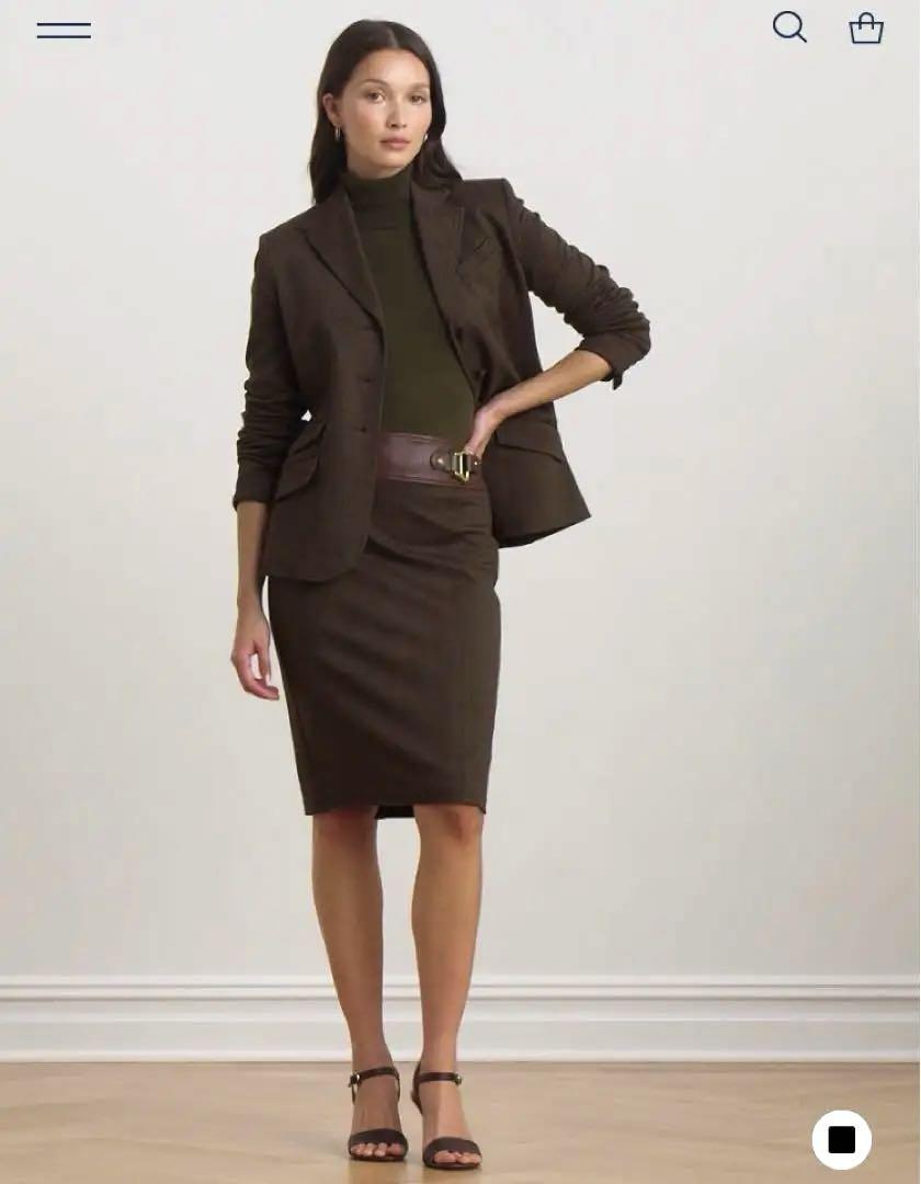 【Lauren Ralph Lauren】バックルトリムヘリンボーンSK新品