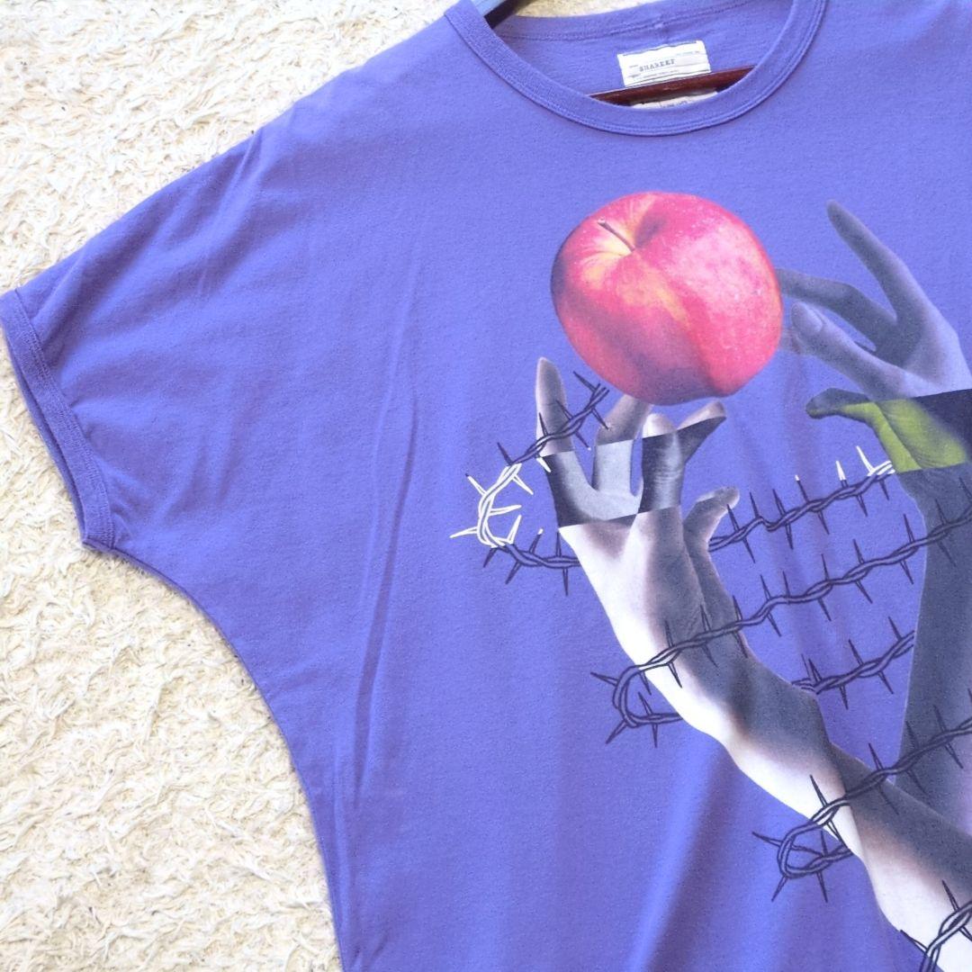 6-55 SHAREEFリンゴプリントTシャツ　ドルマンスリーブ