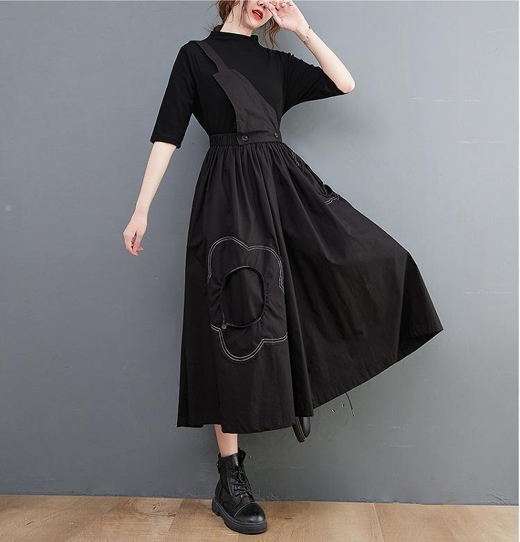 大きいサイズ　レディース　春夏秋　パンツ　サロペット　ガウチョ　新品