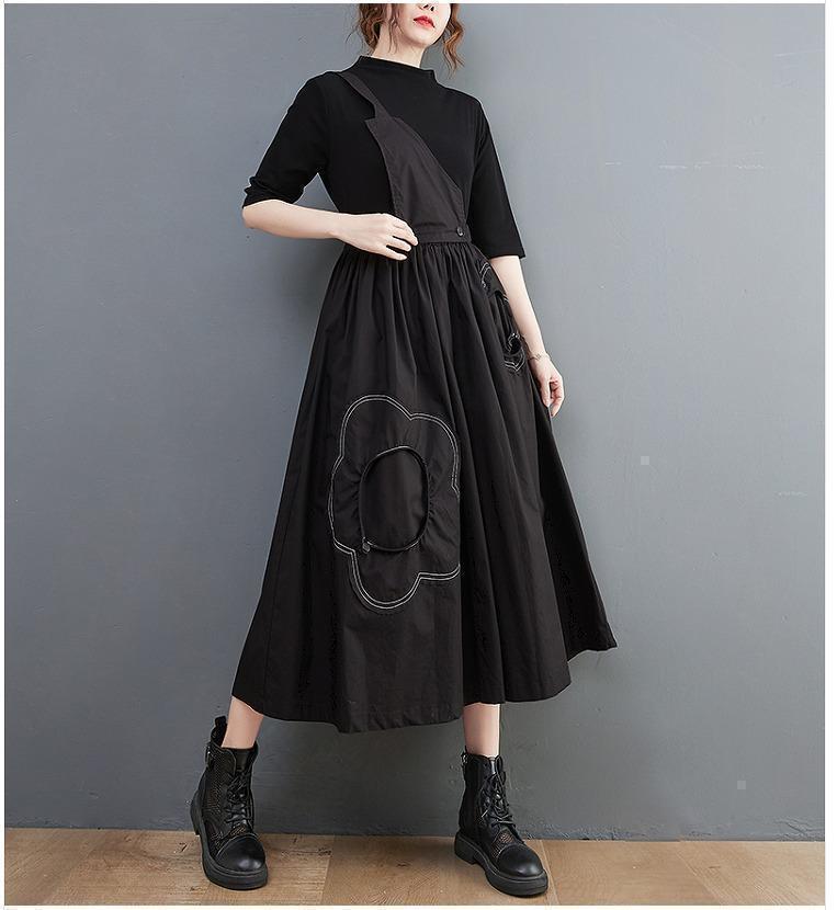 大きいサイズ　レディース　春夏秋　パンツ　サロペット　ガウチョ　新品