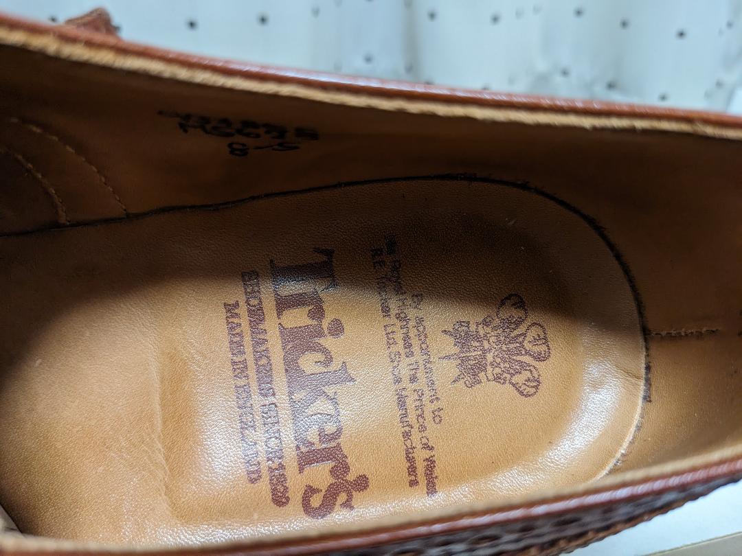 新品同様品 トリッカーズ バートン M5633 レザー シューズ マロン UK8
