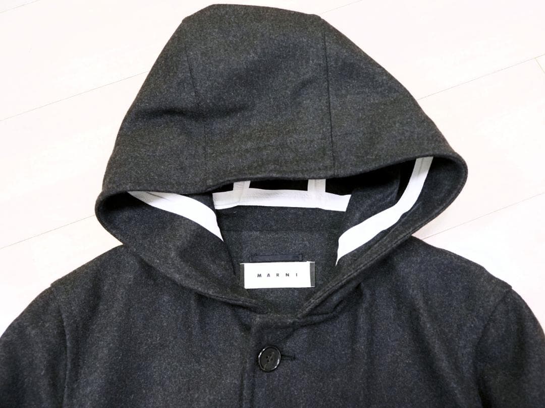 marni マルニ 13AWメルトンフーデッドコート46 marni マルニ 13AWメルトンフーデッドコート46