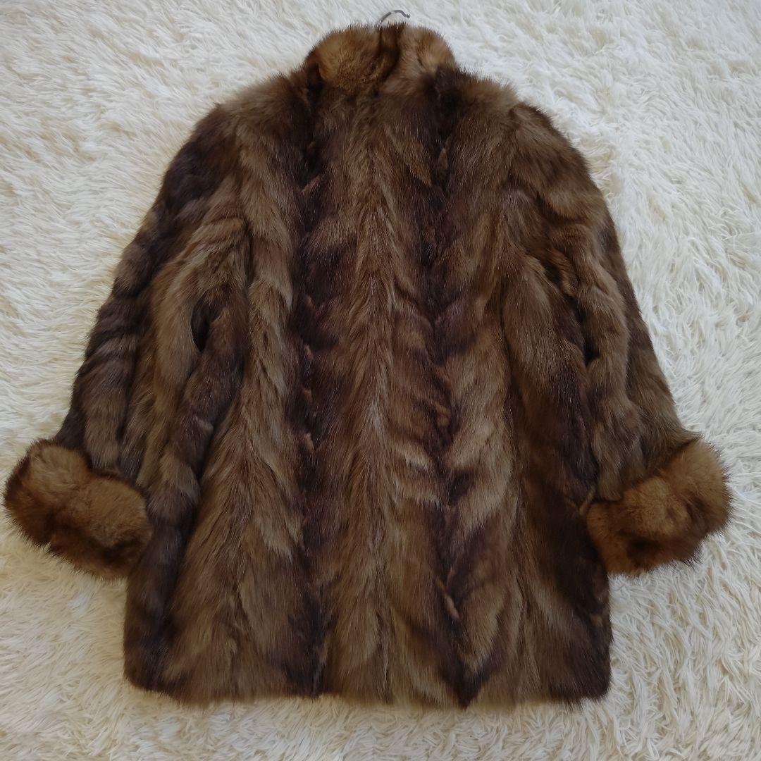 本田まゆみ様　ロシアンセーブル × シルク生地 リバーシブルコート ファーコート