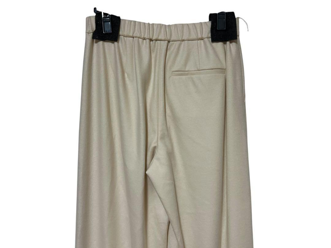海外通販サイト ブランド 新品】theory 白 ホワイト ウールワイドパンツ luxe パンツ