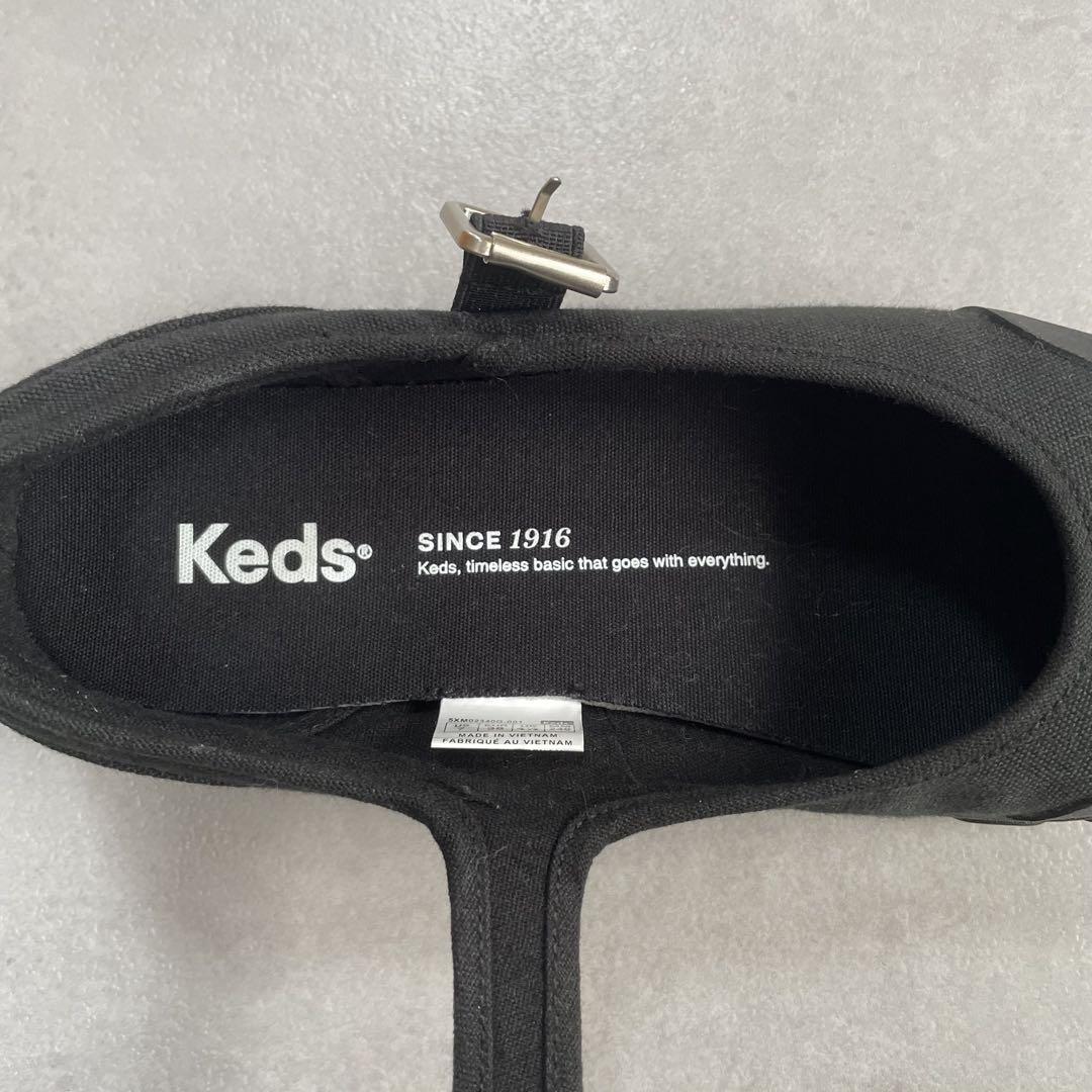 Keds Korea ブラック ボールドメリージェーン シューズ Keds Korea ブラック ボールドメリージェーン シューズ 靴