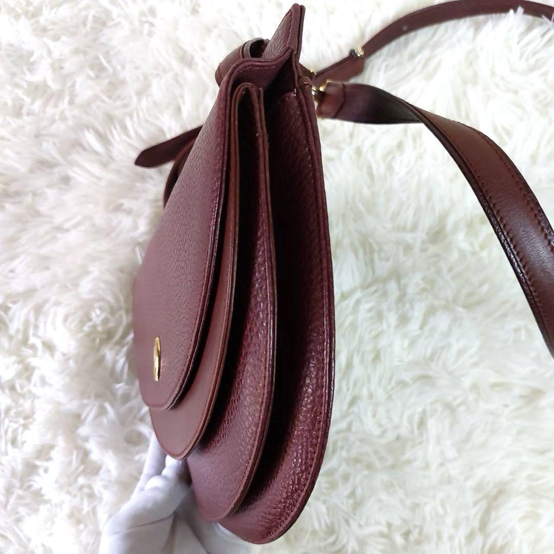 保存袋付 極美品 カルティエ マストライン ハーフムーン 本革