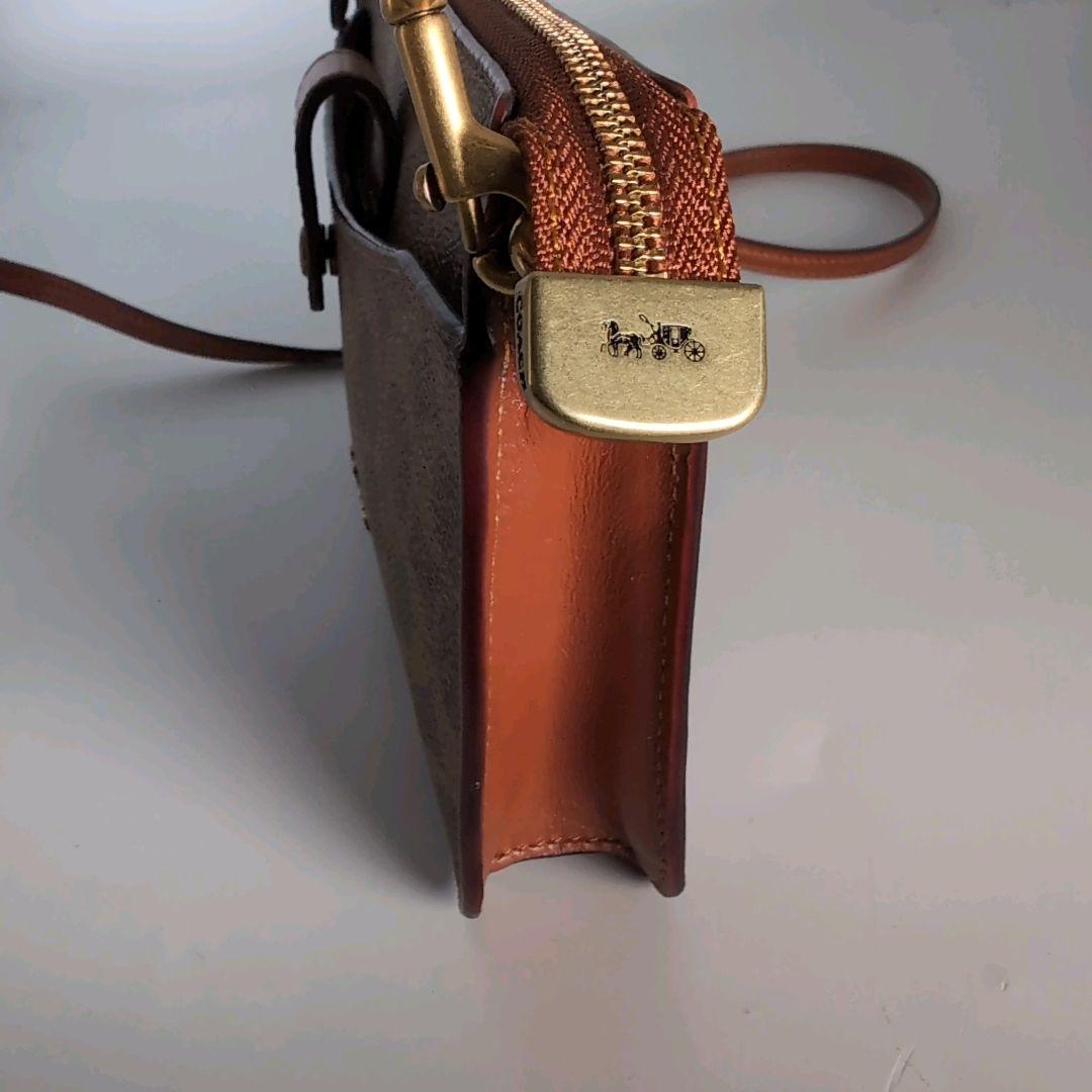 COACH コーチ ショルダー ウォレット ノアポップアップ PVC