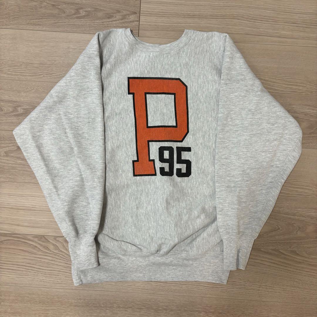 90s チャンピオン USA製 リバースウィーブ プリンストン　染み込み