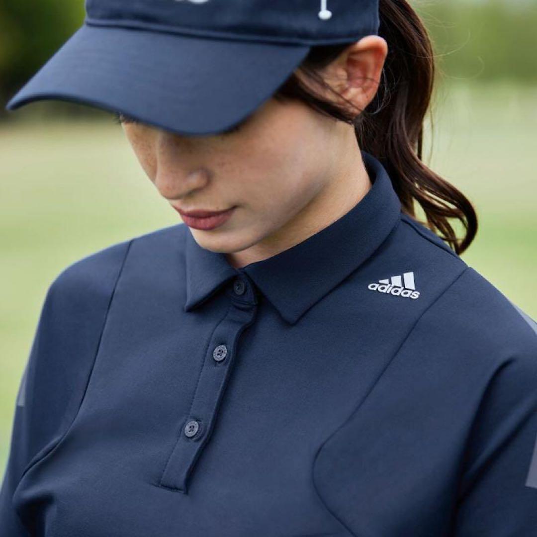 新品タグ付き✨️アディダス 長袖ポロ×巻きスカート ネイビー