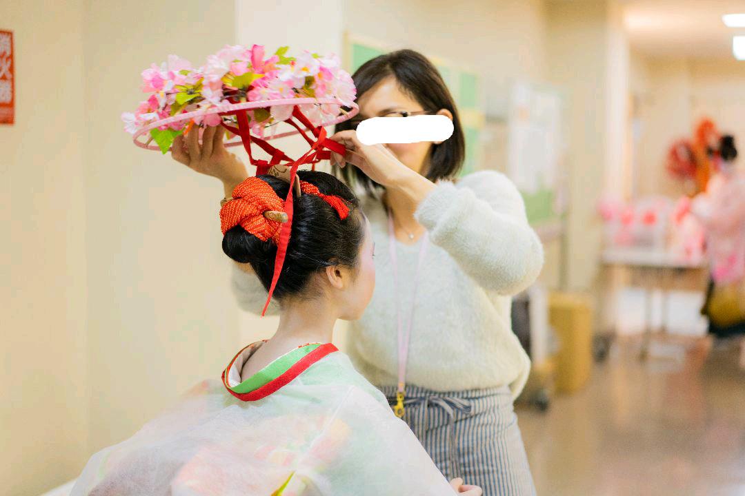 花笠 子ども用 2個 お誂え品