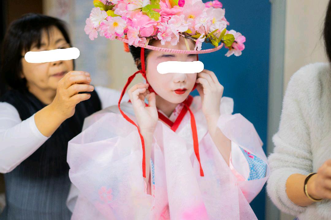 花笠 子ども用 2個 お誂え品
