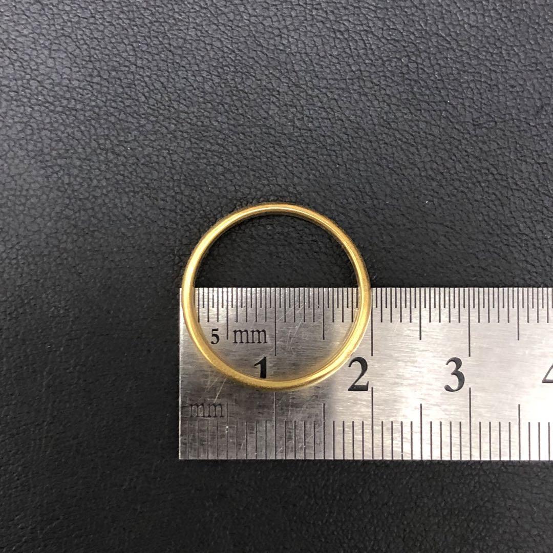 ★(B040825)K20 リング YG かまぼこ 指輪 約13号 アクセサリー
