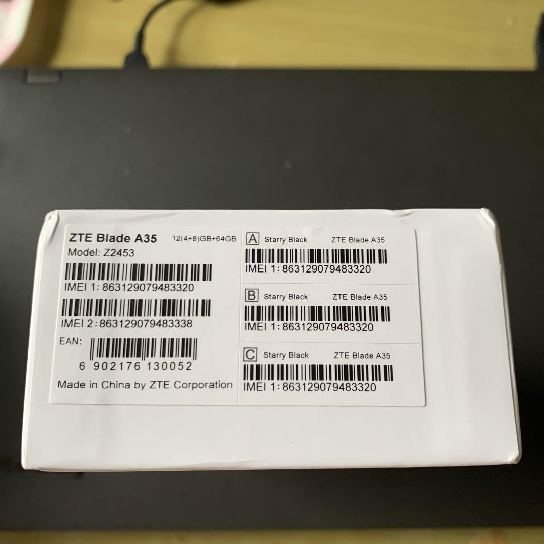 ZTE Blade A35 12GB+64GB ミラーブラック - メルカリ