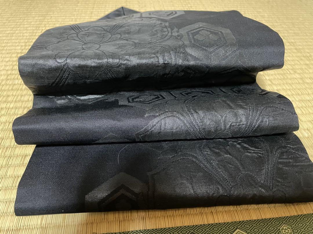 ☢ 黒喪服着物正絹.白長襦袢