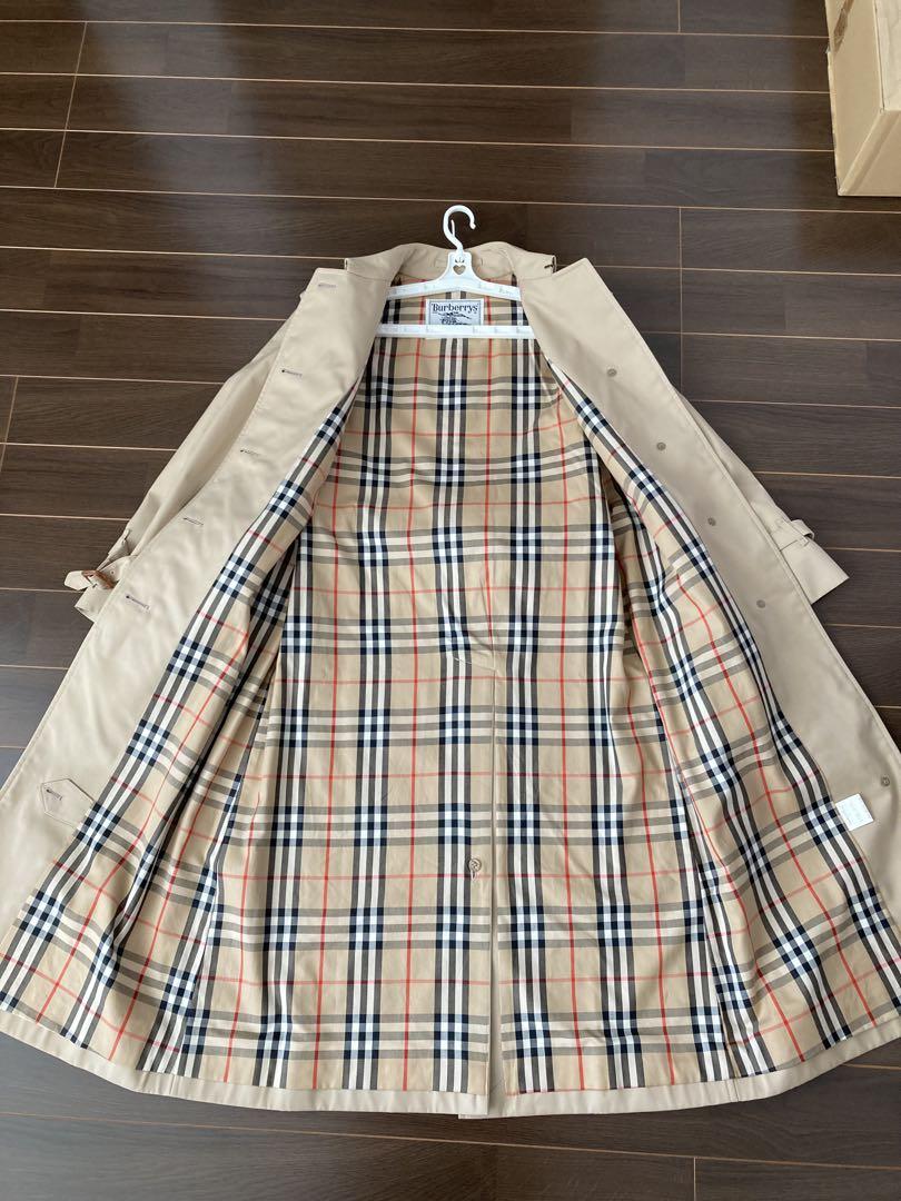バーバリー Burberry ベージュ トレンチコート ノバチェック S