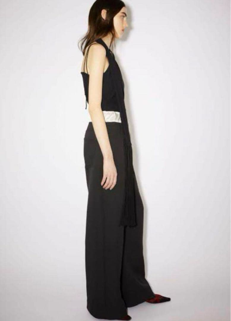 ACNE STUDIOS アクネ Satin Contrast Trousers ACNE STUDIOS アクネ Satin Contrast Trousers