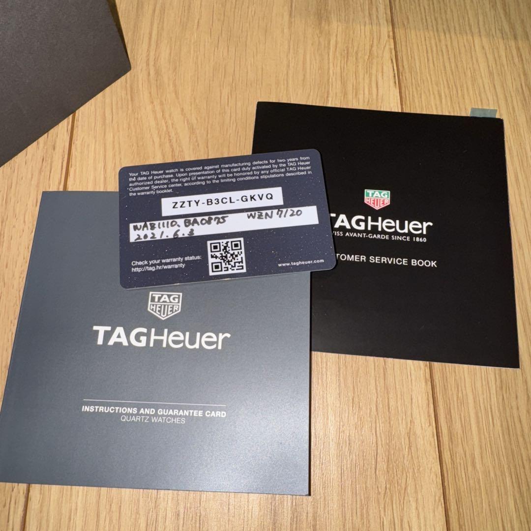 TAG Heuer ブラック アナログ時計　WAZ1110