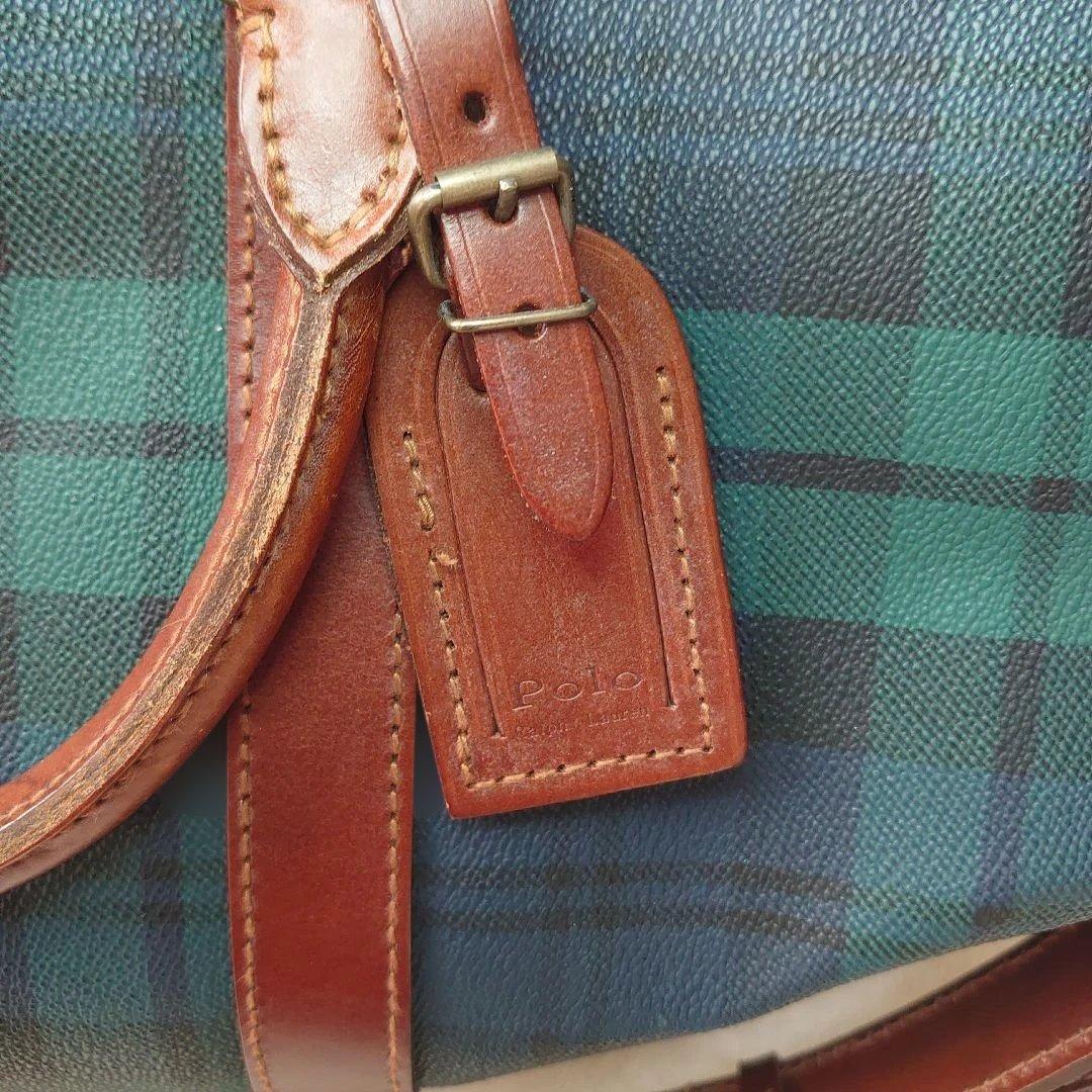 RalphLauren ボストンバッグ 2way 旅行 チェック 美品 RalphLauren ボストンバッグ 2way 旅行 チェック 美品