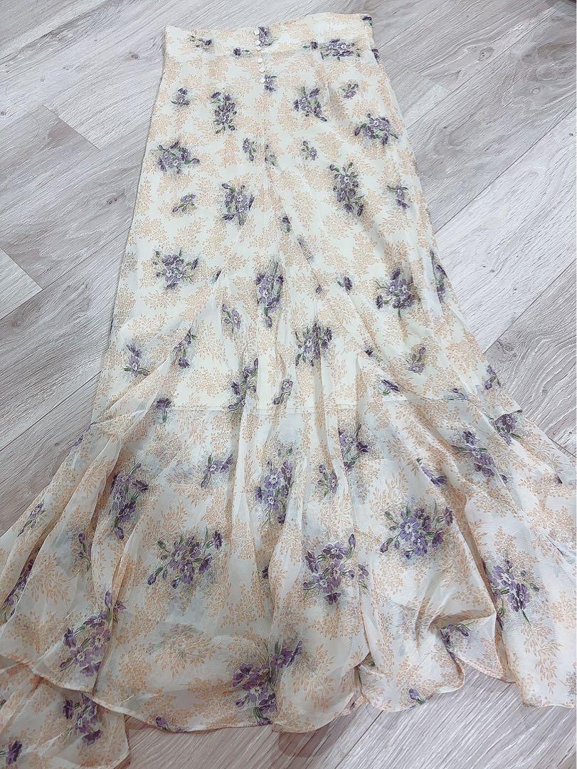 deicy エンドレッシーマキシスカート　アイボリー