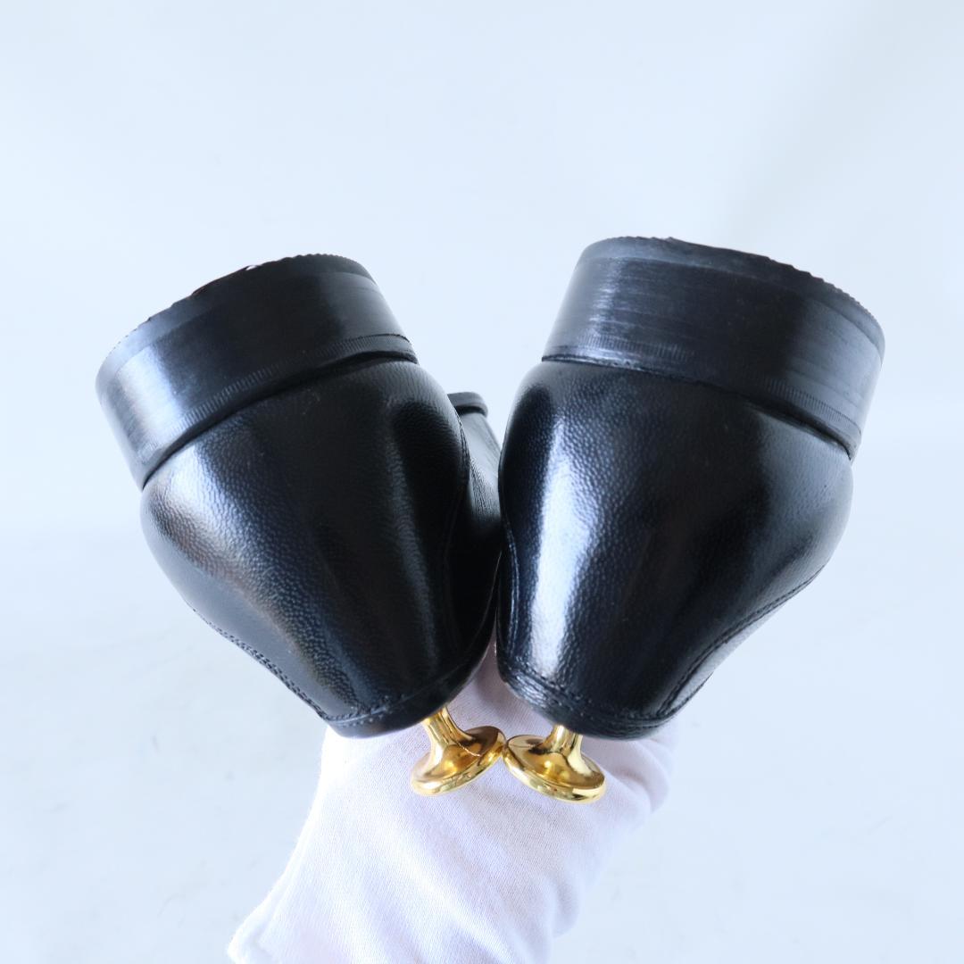 未使用バリー　キッドスキンブラックローファー　タッセル　41/26cm