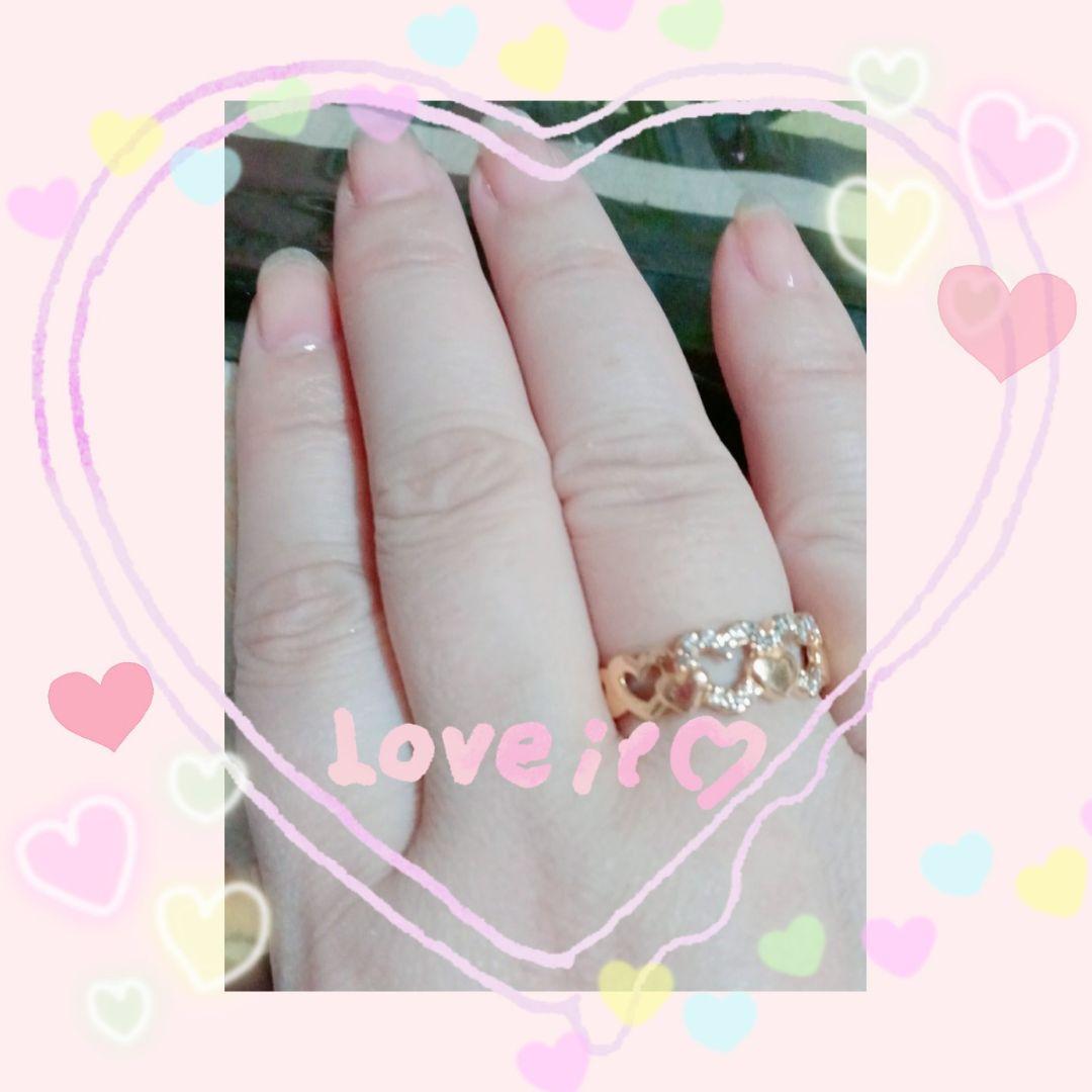 GWSALE♡ジュエリーツツミK18PGダイヤモンドハートリング17号♡