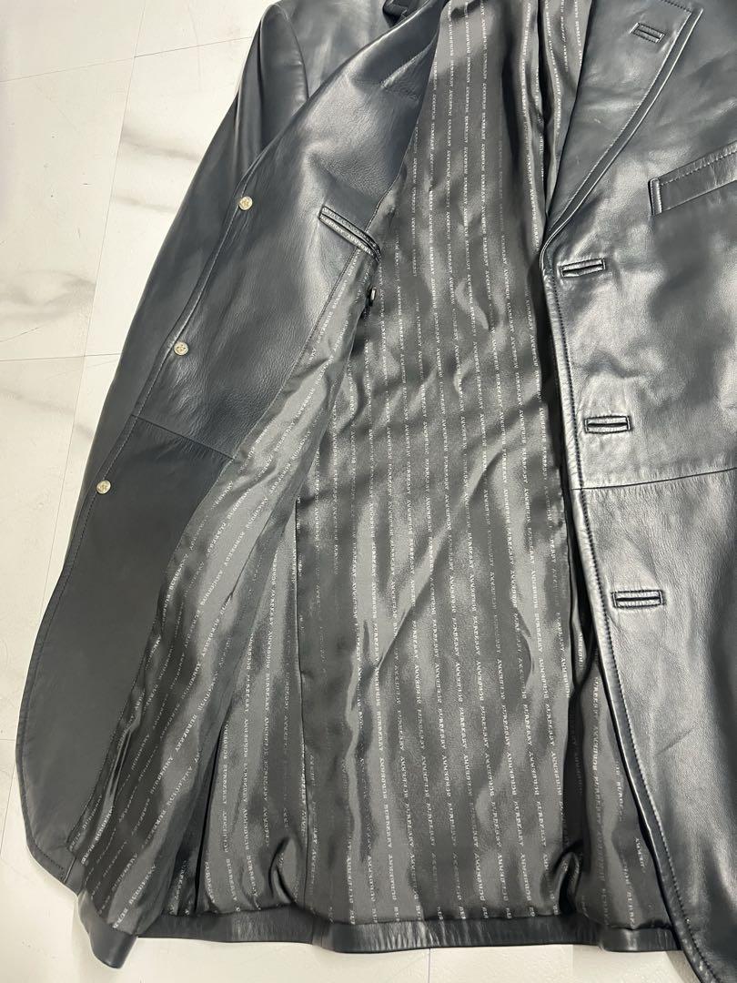 Burberry バーバリー レザージャケット - メルカリ