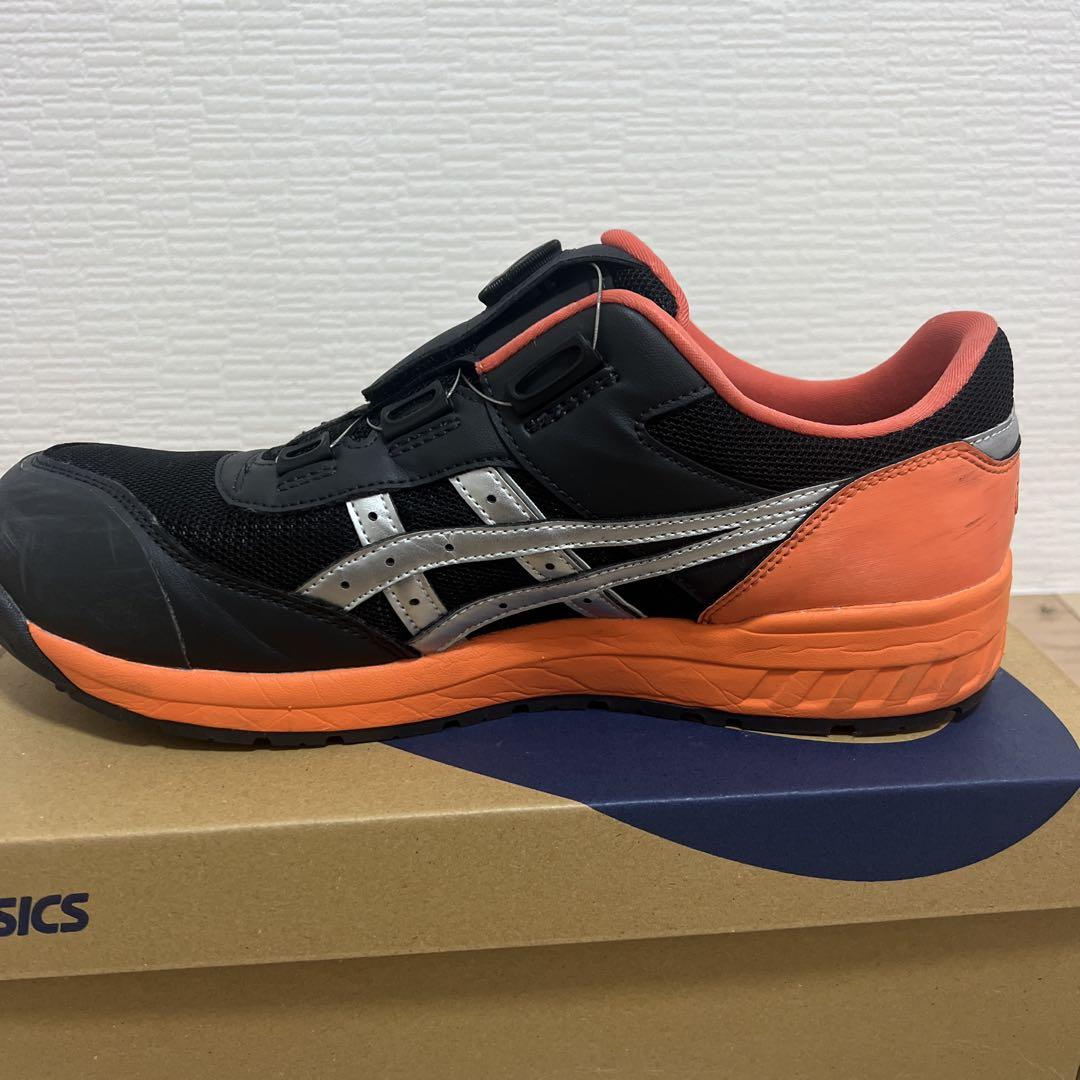 asics CP BOAシステム安全靴 黒/オレンジ29.0センチ