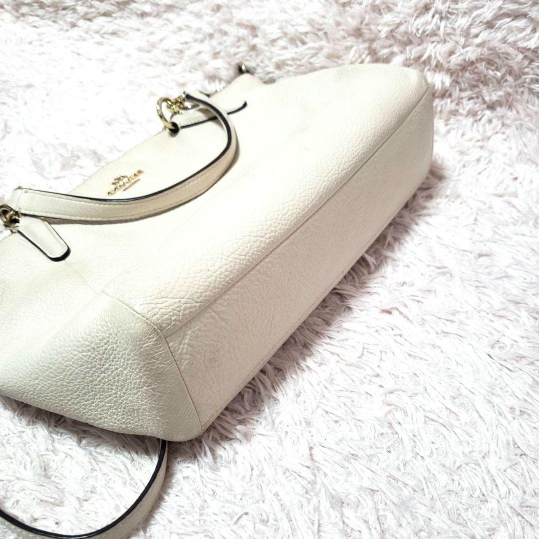 COACH コーチ 2way ショルダー ハンド バッグ ゴールド 金具 レザー