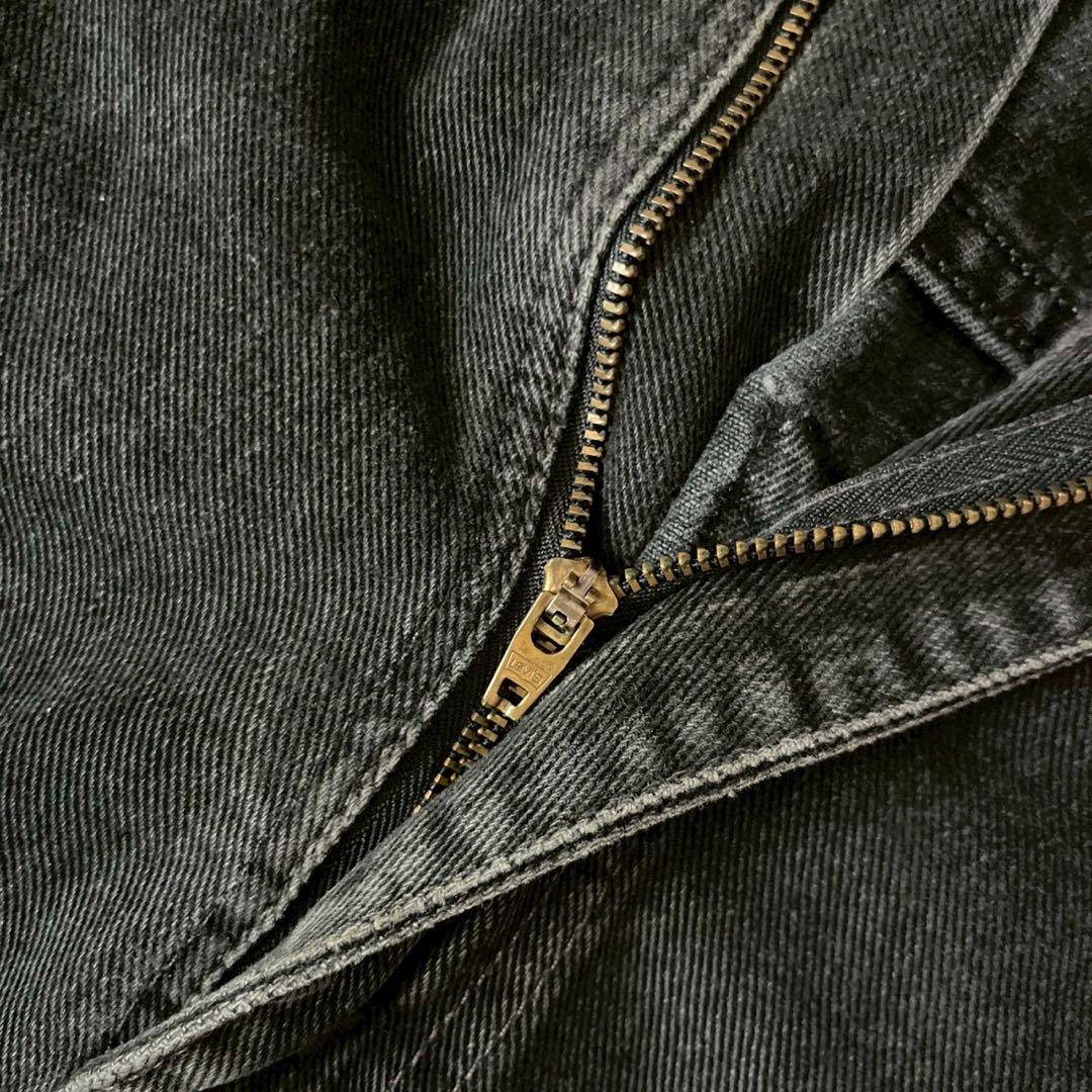 パンツ LEVI'S 505 BLACK DENIM MADE IN USA W38