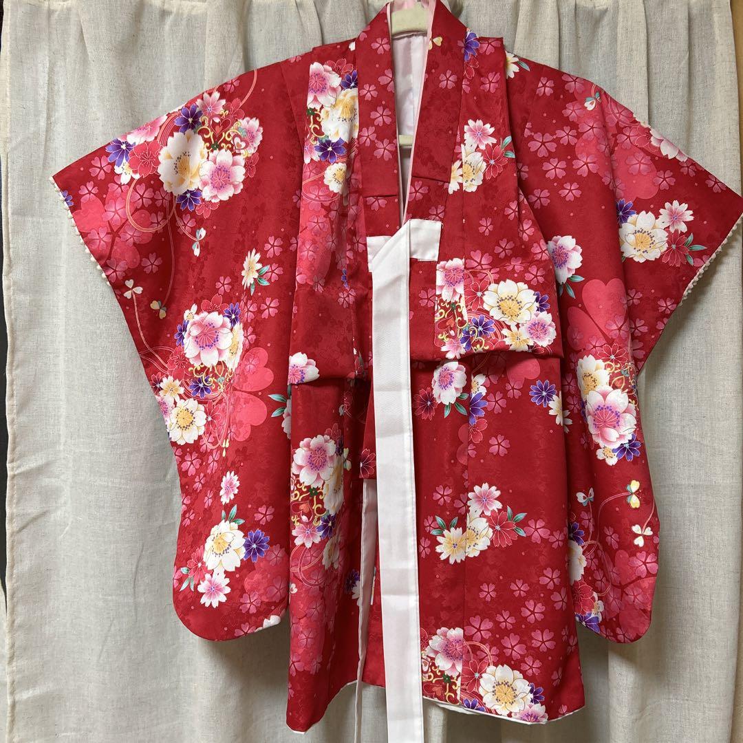 七五三用着物　女の子　3歳　ピンク　（着物一式セット）　お正月などにも