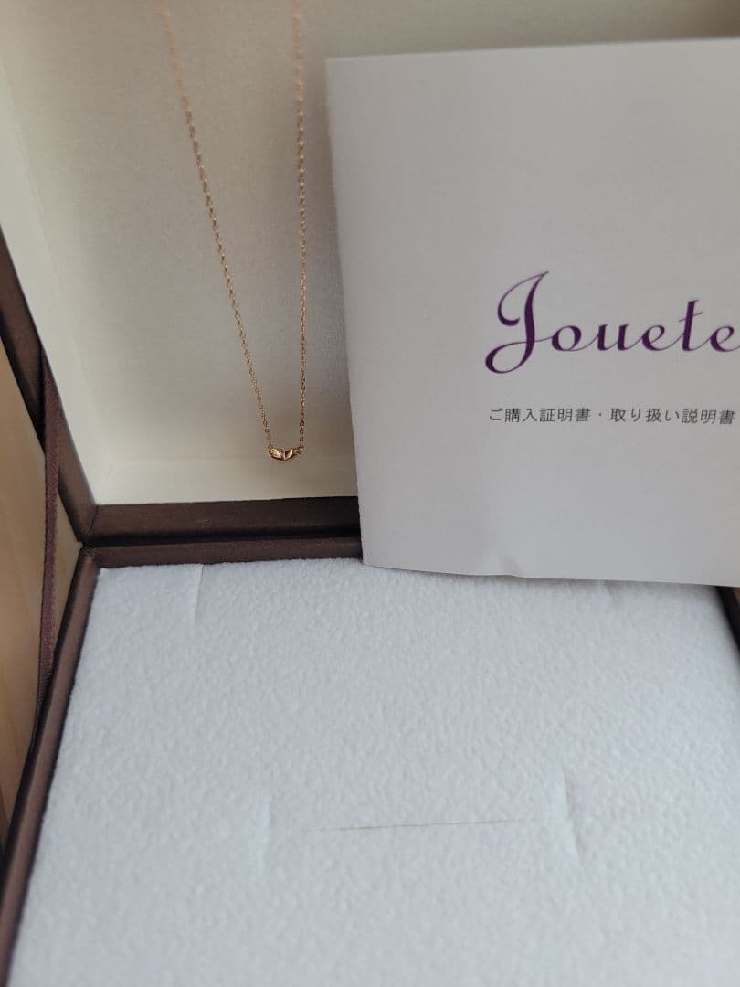 美品★Jouete ジュエッテ K10 PG ネックレス