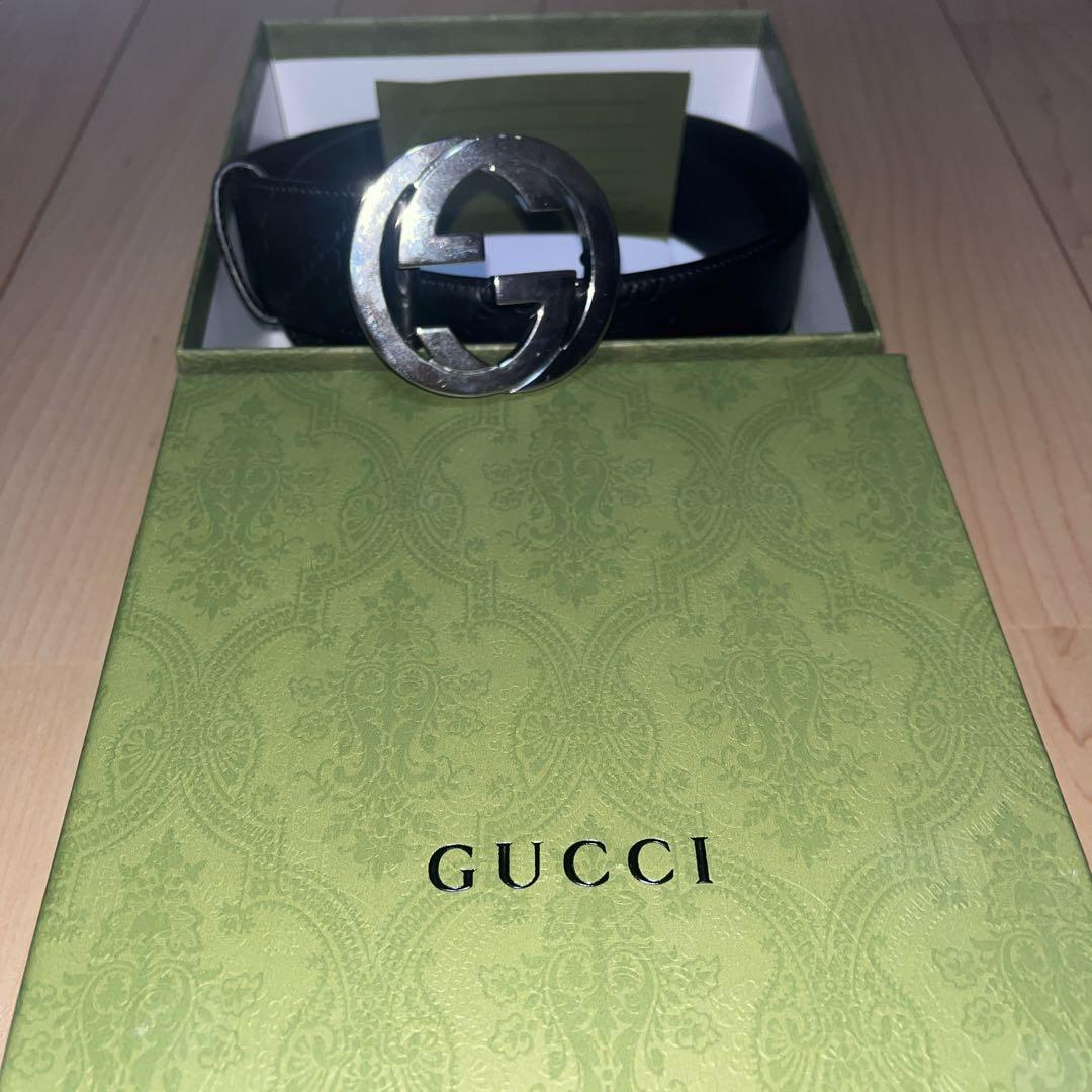 [GUCCI]グッチシグネチャーレザーベルト