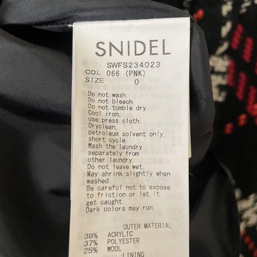 SNIDEL スナイデル ロービングチェックミニスカート チェック ピンク