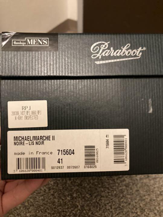 38%割引ブラック系,25.5cm激安ブランド Paraboot MICHAEL 黒 41 ...