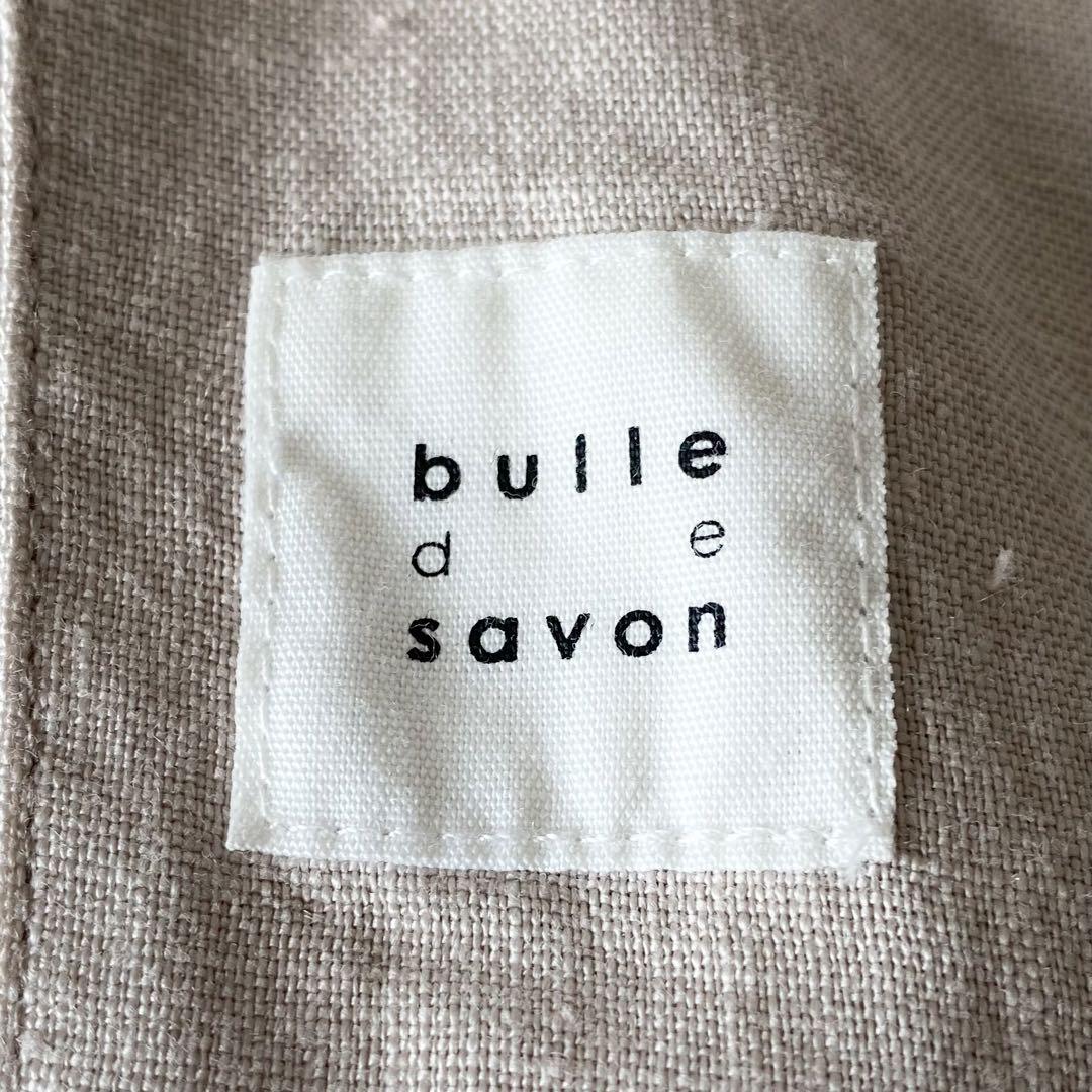 bulle de savon ビュルデサボン　リネンチェスターコート　ベルト付き bulle de savon ビュルデサボン リネンチェスターコート ベルト