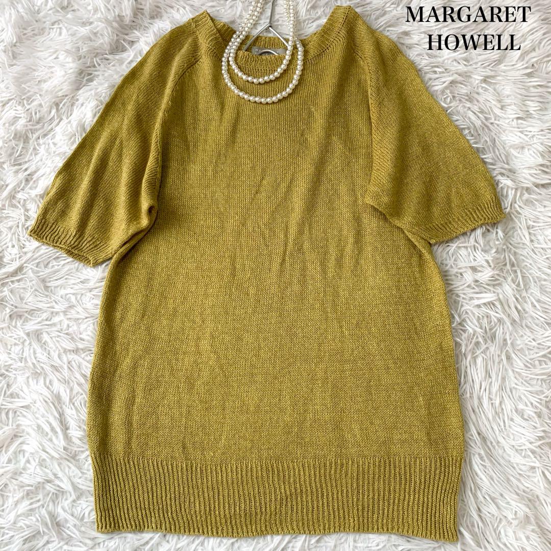 マーガレットハウエル　サマーセーター　麻・コットンサイズII MARGARET HOWELL コットンリネン サマーニット Ⅱサイズ - メルカリ