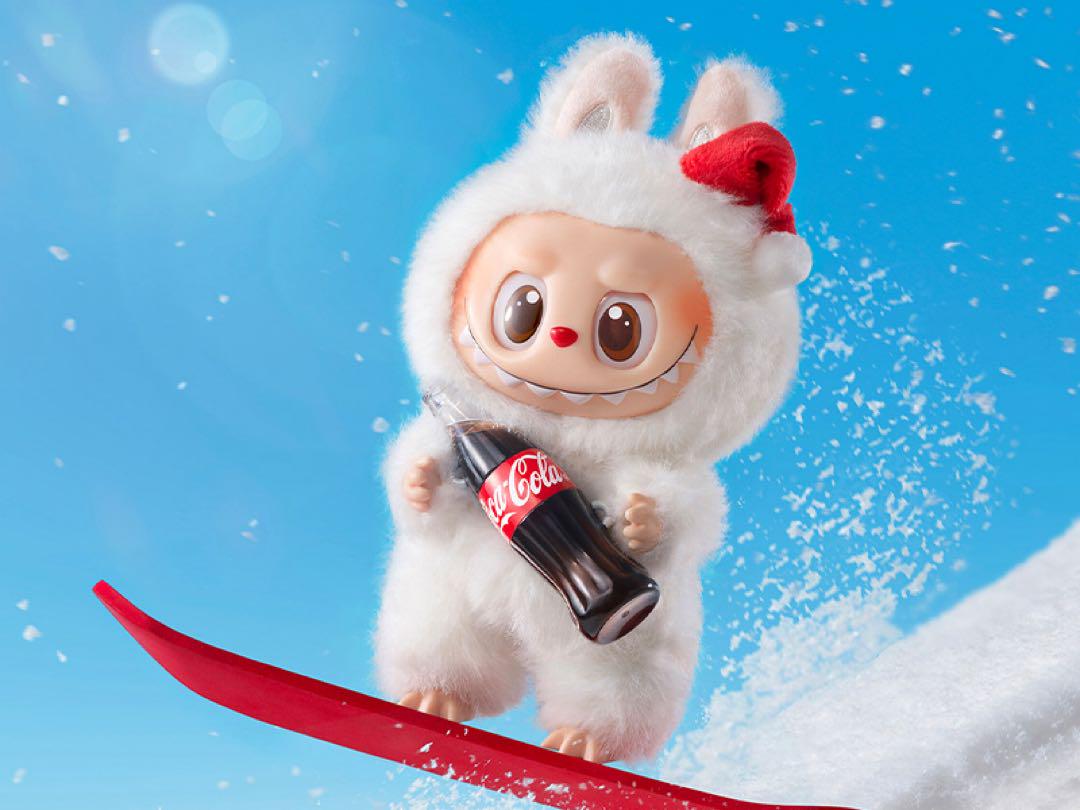 【POP MART X COCA COLA】人気★ラブブ ハッピーキーリング POP MART 正規品 即納 THE MONSTERS コカ・コーラ 1ピース