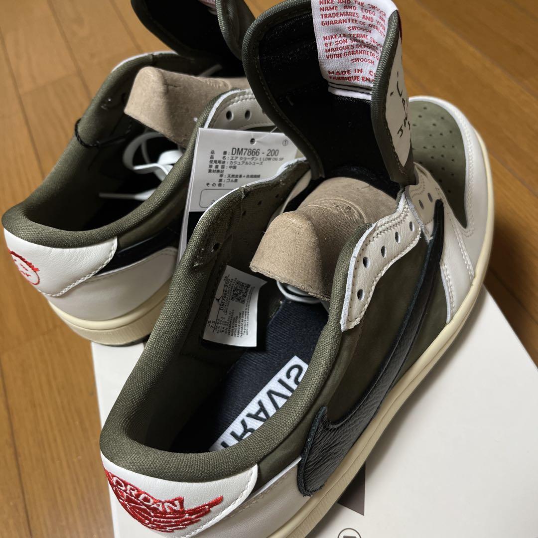【新品】Travis Scott×Nike AirJordan1リバースオリーブ