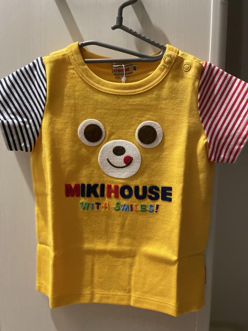 Miki House クマ刺繍 Tシャツ 80サイズ - メルカリ