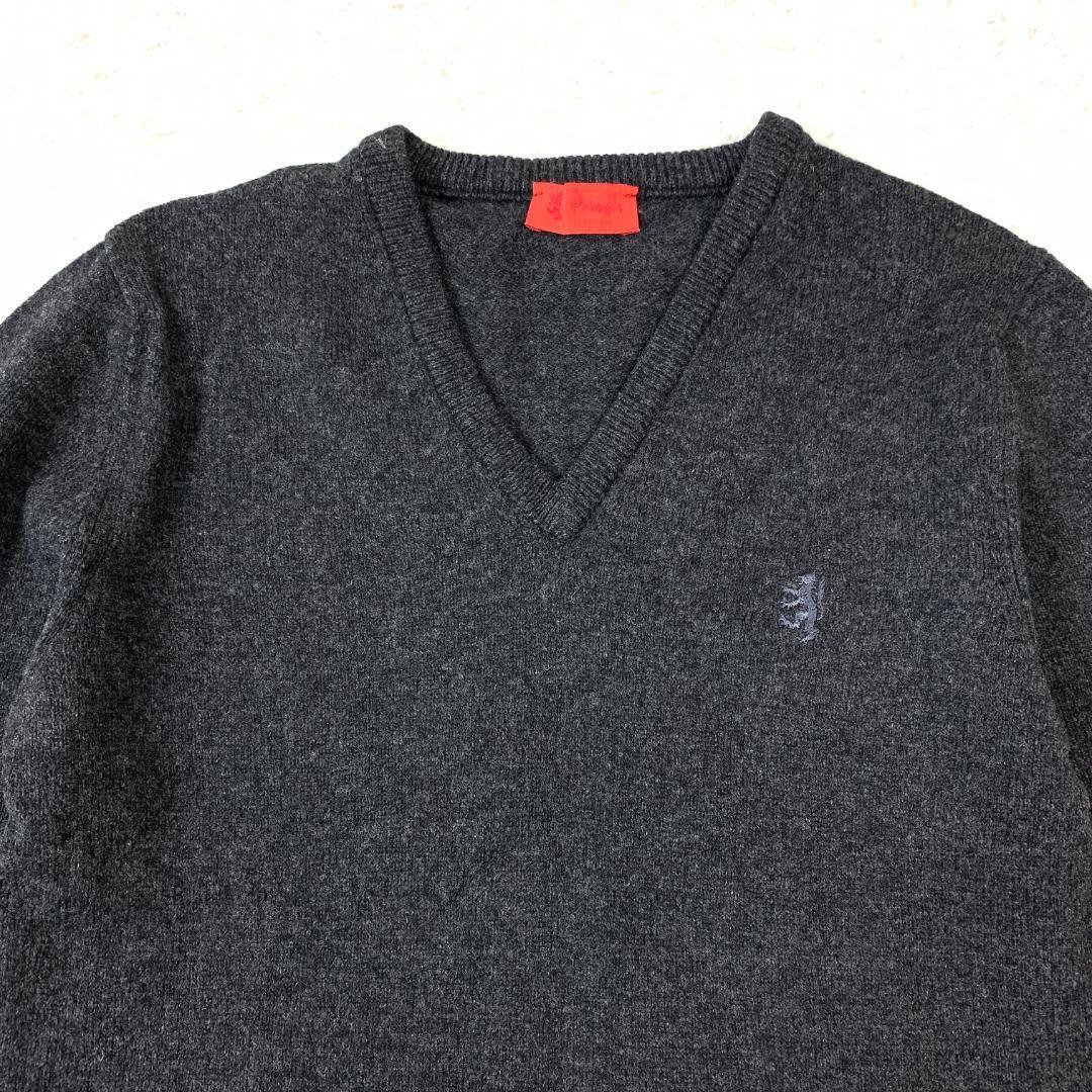 Pringle プリングル Vネックニット グレー S B8070