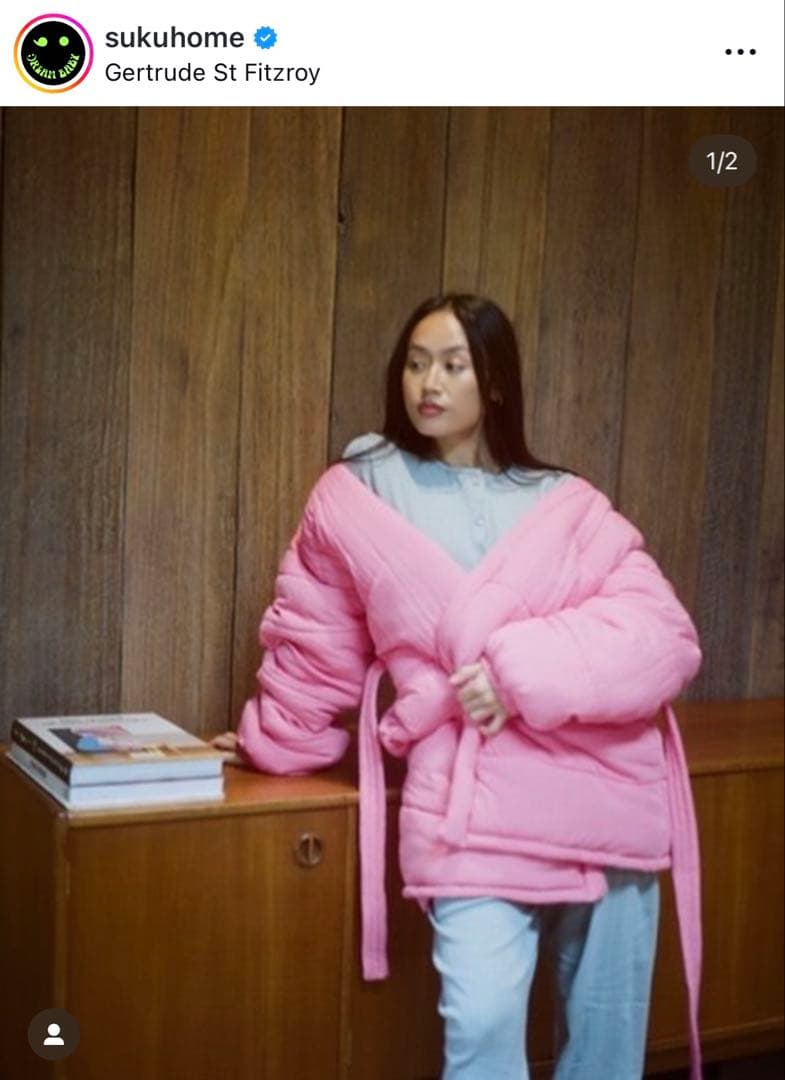 suku home ピンク ジャケット タグ付き suku home ピンク ジャケット タグ付き