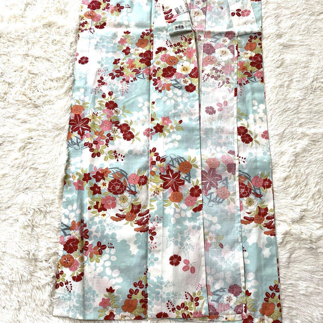 ぷーちゃんです。撫松庵 浴衣 M しつけ糸付　新品未使用 綿100%