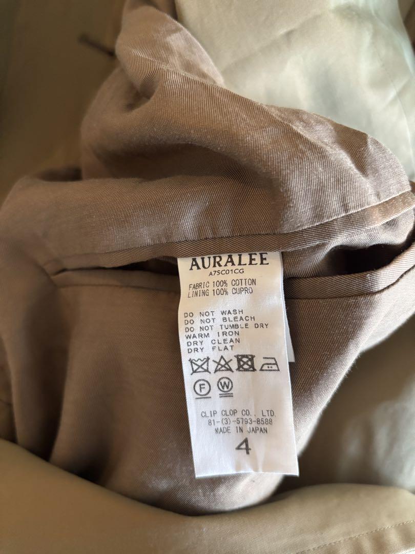 AURALEE FINX CHAMBRAY TRENCH COAT コート