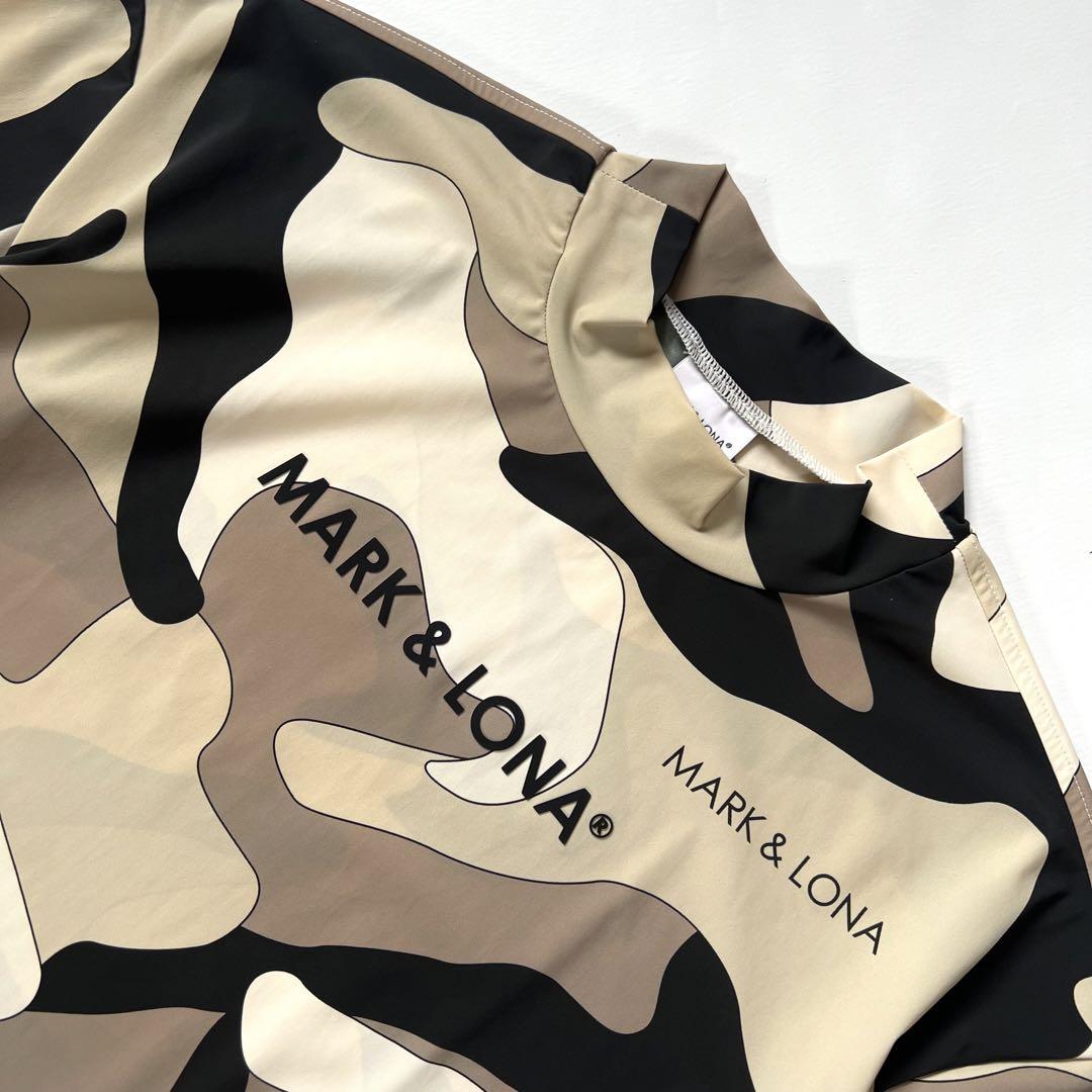 MARK&LONA マークアンドロナ　モックネック　半袖シャツ　カモフラ　メンズ
