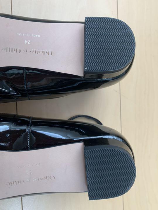 Odette e Odile ストラップ付き エナメルフラットシューズ 激安人気新品 e Odette Odile エナメルフラットシューズ ストラップ付き ハイヒール/パンプス