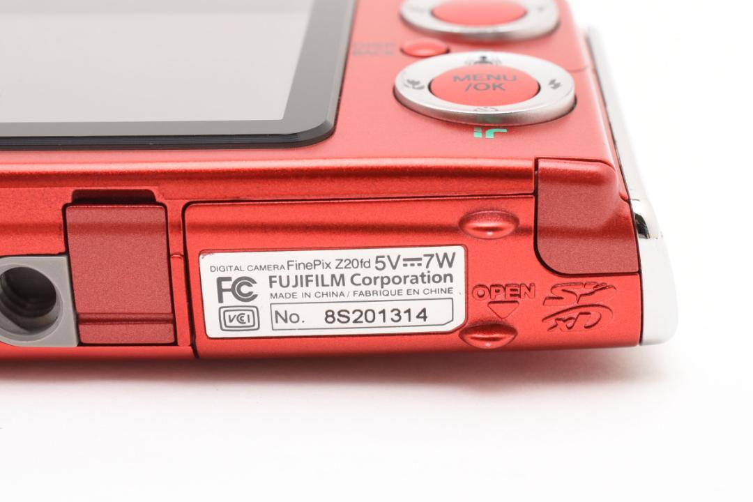 【美品】FUJIFILM FINEPIX Z20fd　レッド　動作確認済