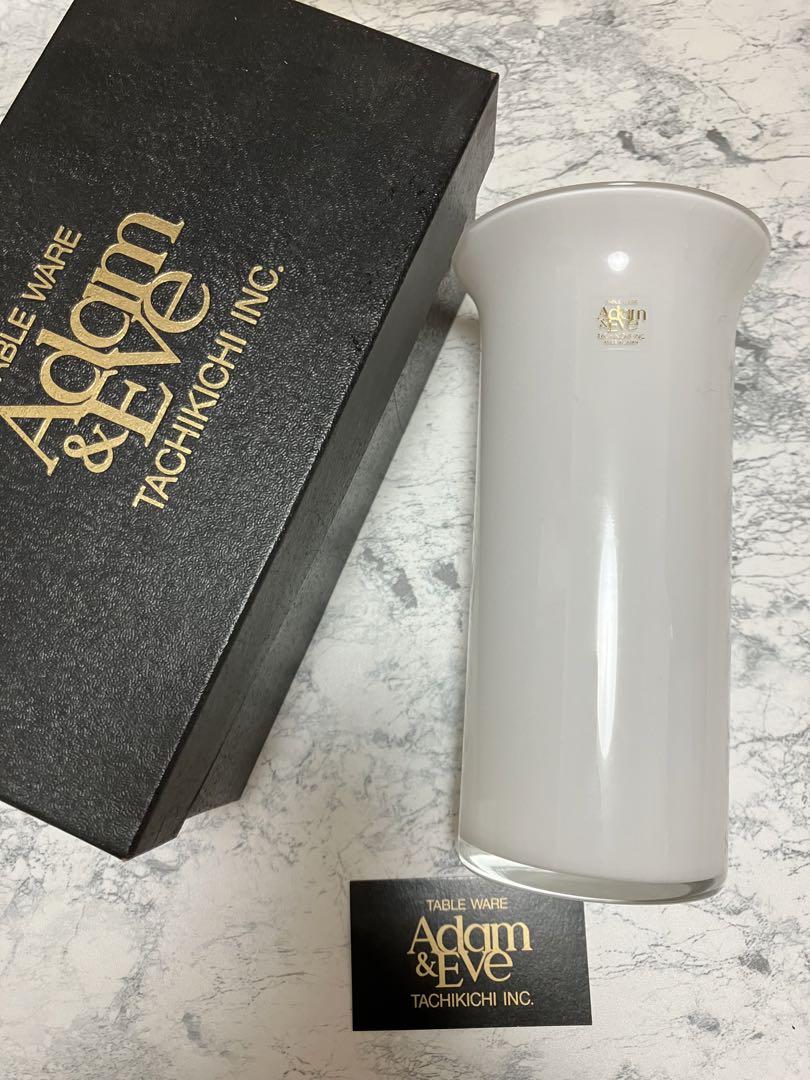 【未使用品】たち吉Adam&Eveガラス花瓶
